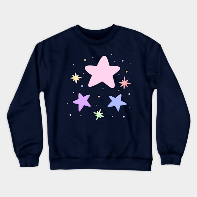 Pastel stars Crewneck Sweatshirt by KammyBale